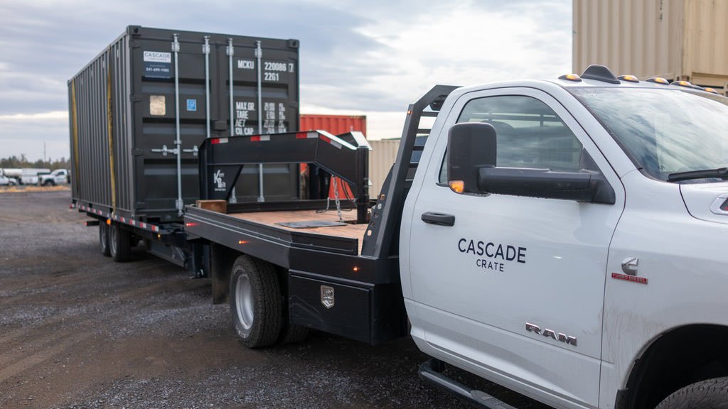Cascade Crate Delivery Truck
